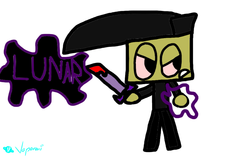 This was the first artwork of Lunar that mirrors the Thunder design, he is just a mustache twirling villain so eh
